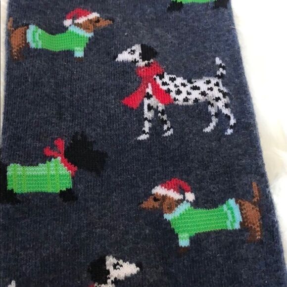 New Hot Sox “Holiday Dogs” socks size 10-13 - Picture 3 of 4